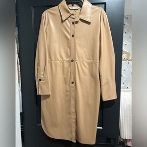 Faux leather dress
